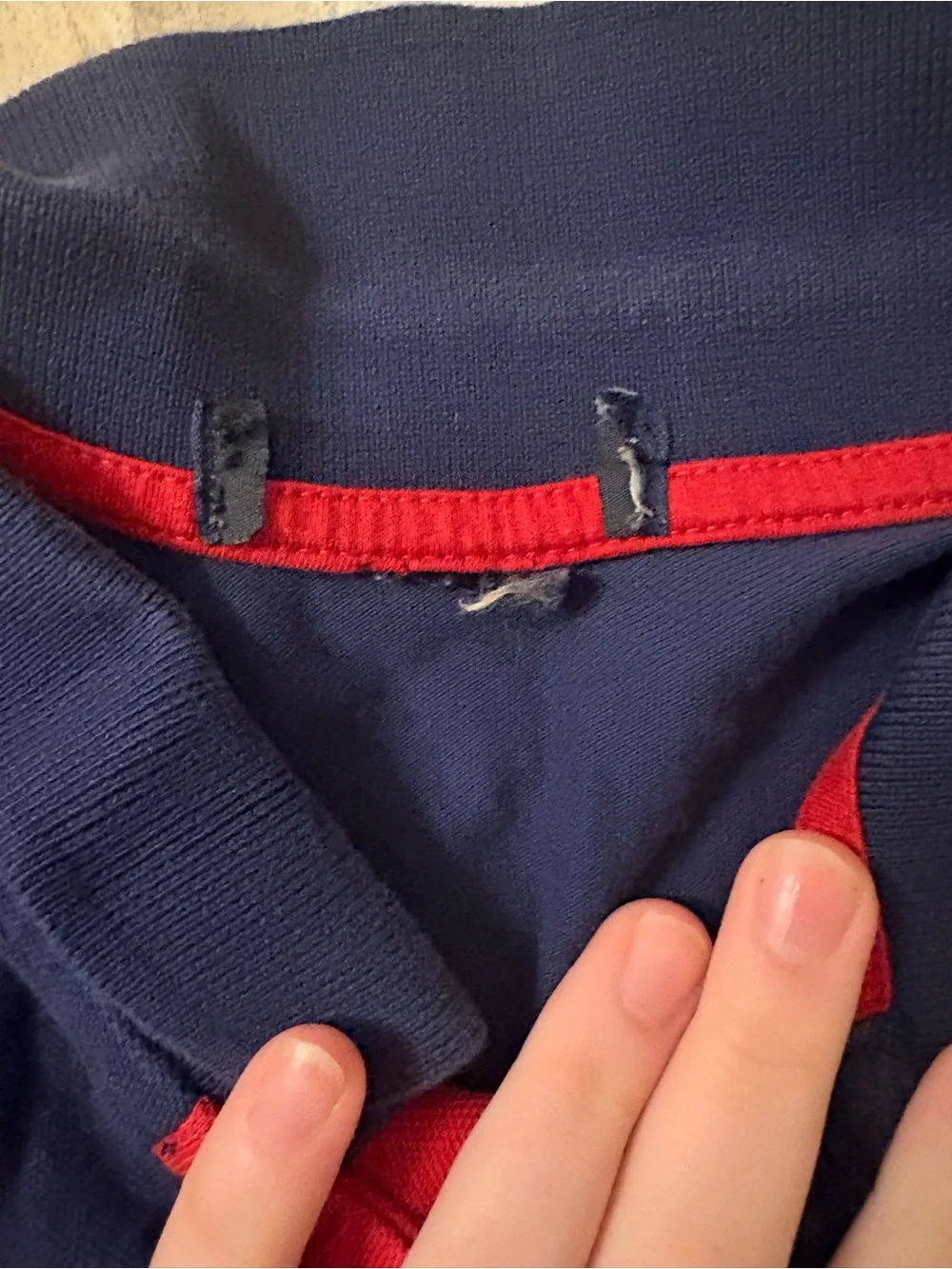 Ralph Lauren Navy Polo with Red Pony Embroidery